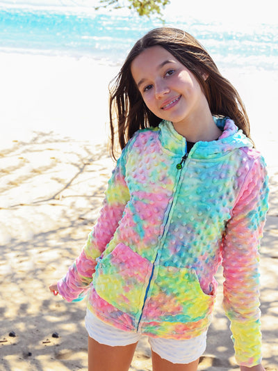 Girls Hoodie | Cotton Candy Tie Dye