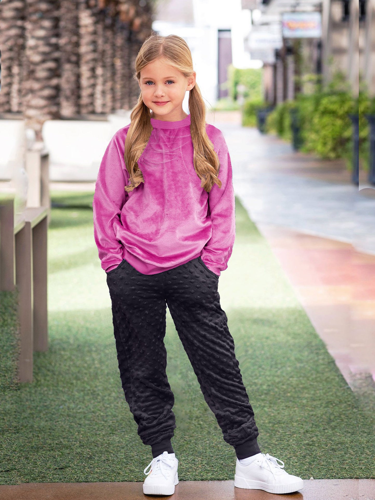 Girls Sweatshirt | Orchid