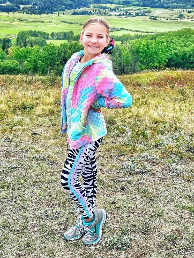 Cotton Candy Tie Dye Minky Hoodie and Mindy Legging Gift Set