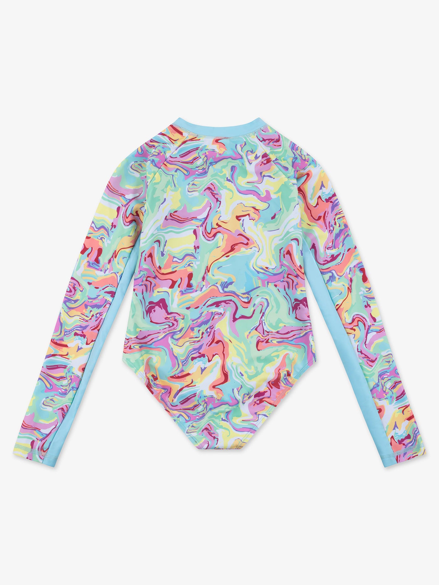 Eileen Printed Long Sleeve Rashguard One Piece Swimsuit