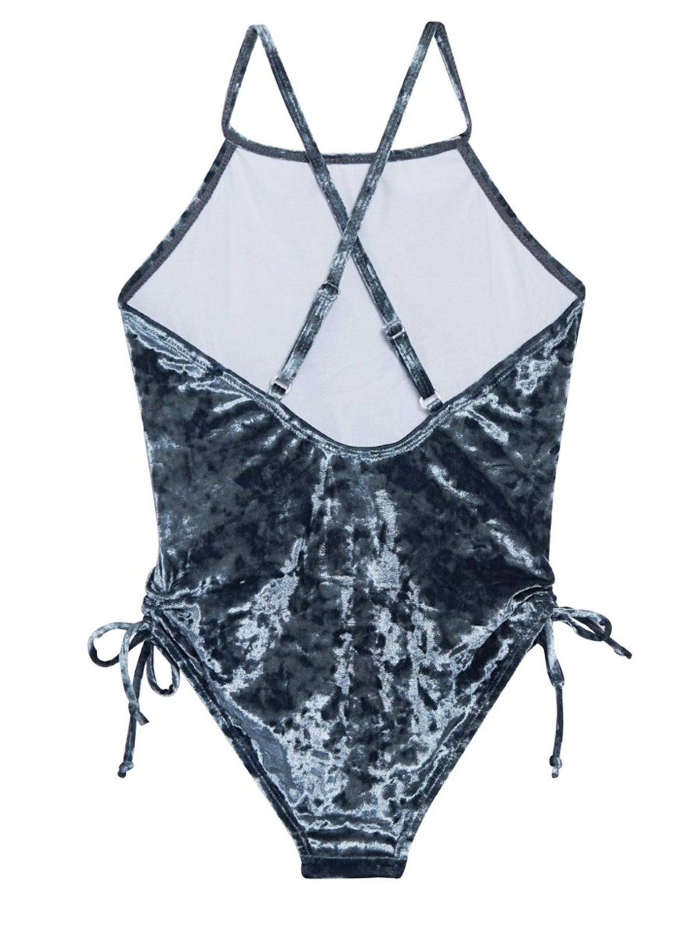 CRUSHED VELVET ONE PIECE SWIMSUIT