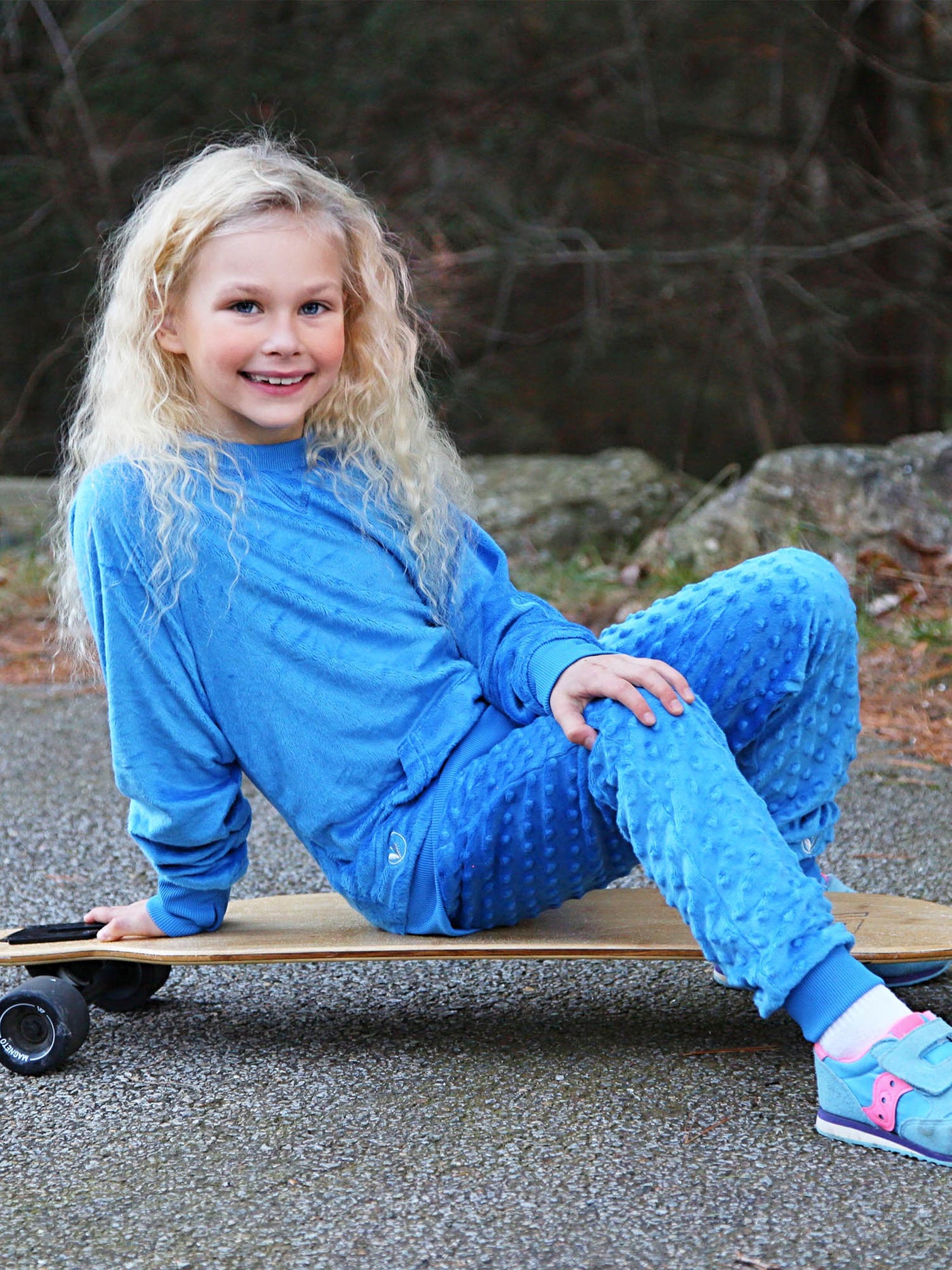 Minky Sweatshirt and Jogger Gift Set - Blue