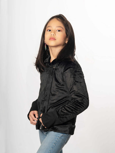  Girls Minky Moto Jacket