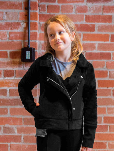  Girls Minky Moto Jacket