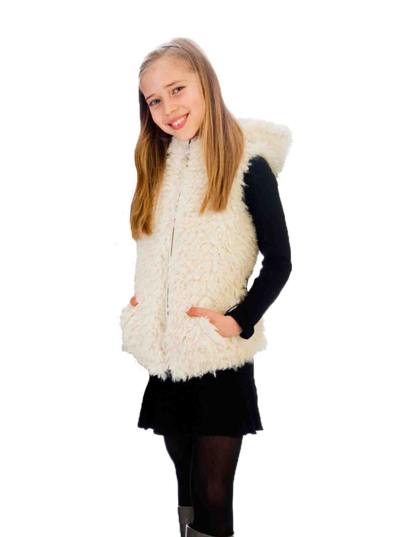 Girls Faux Fur Vest