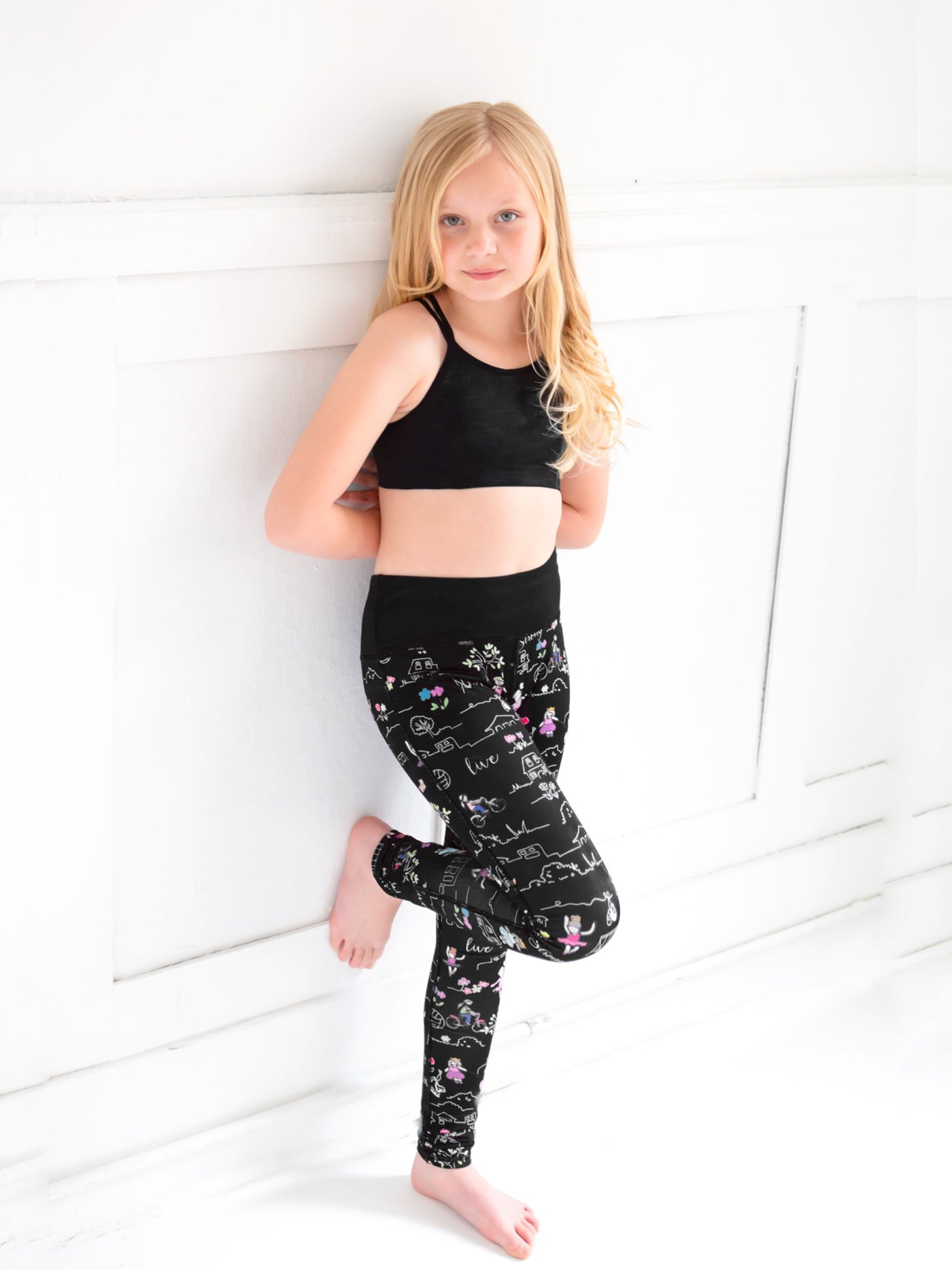 Girls Printed Leggings